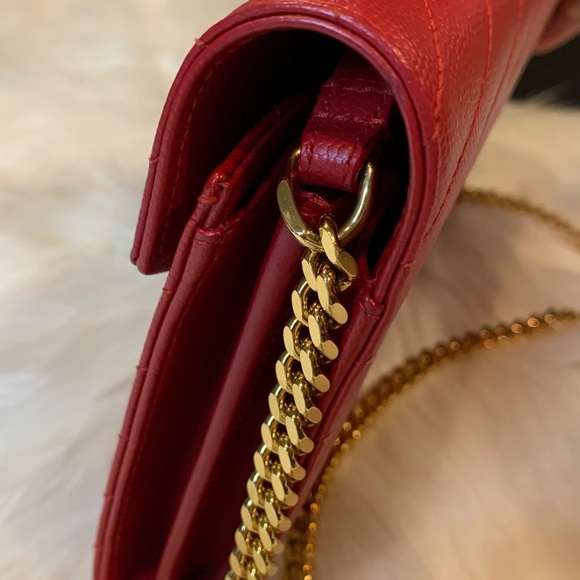 SOLD! YSL Grain de Poudre Wallet on Chain - Picture 9 of 14